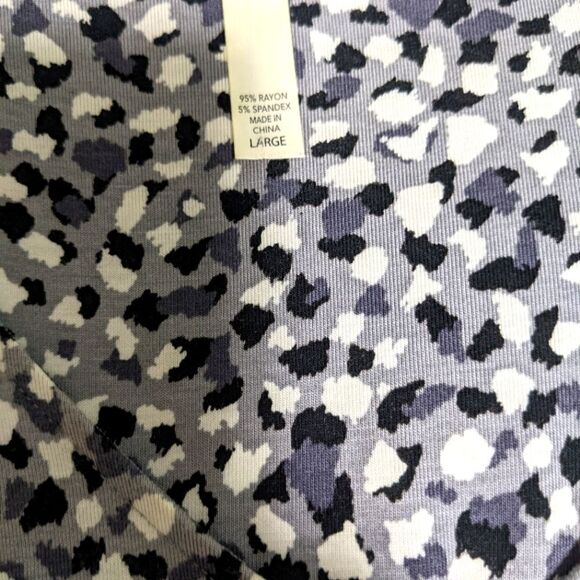 SOMA Midi Dress Black/White and Grey Speckled 3/4 Sleeve - Picture 8 of 8